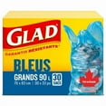 thumbnail image 2 of Glad Blue Recycling Bags - Large 90 Litres, - 30 Trash Bags, 2 of 5