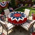 thumbnail image 5 of XGFHYJEH 4th of July Tablecloth, Patriotic Decorations Red White and Blue Print Table Cloth, Memorial Day Table Cloth American Flag for Independence Day Indoor Outdoor Pool Party Decor, 5 of 6