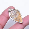 thumbnail image 2 of Brecciated Mookaite - Australia Gemstone 925 Silver Plated Pendant 1.56" A311, Valentine's Day Gift, Birthday Gift, Beautiful Jewelry For Woman, 2 of 2