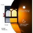 thumbnail image 2 of 6 Pack Solar Patio Lights, Outdoor Garden LED Decorative Fence Post Lights, 2 of 6