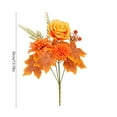 thumbnail image 2 of Artificial Maple Leaves Branches Autumn Faux Leaf Decoration Flower Bouquet Stem Fall Leaves for Indoor Outdoor Thanksgiving Home Kitchen Fall Floral Arrangements Decor Bouquet Courtyard Decoration, 2 of 5