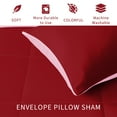 thumbnail image 5 of Exclusivo Mezcla Lightweight Reversible 2-Piece Comforter Set All Seasons, Down Alternative Comforter with 1 Pillow Sham, Twin Size, Red/ Pink, 5 of 8