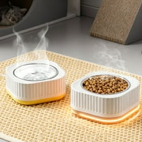 Heated Water Bowls for Animals Outdoor Thermostatic Control Heated Water Bowls Automatic Warming Dish for Outside Animals Provides Warm Water in Winter Yellow