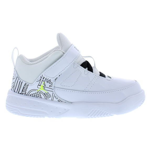 Nike Jordan Max Aura 3 SE Infant/Toddler Shoes Size 10, Color: White/Black/Hyper Violet