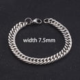 thumbnail image 4 of Popular Men's Stainless Steel Cuba Bracelet High Quality Men And Women's Jewelry Of Various Lengths GC, 4 of 4