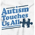 thumbnail image 2 of Autism Touches Us All Puzzle Piece Unisex Plus Fleece Graphic Hoodie Brisco Brands 5X, 2 of 5