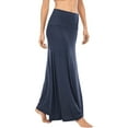 thumbnail image 3 of Women's Stretchy High Waist Ruched A Line Flared Midi Skirt Casual Comfortable Summer Outfit, 3 of 4