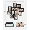thumbnail image 4 of SONGMICS 12-Photo Collage Picture Frames,4 x 6 Inches Wall-Mount Photo Frame,Black URPF22BK, 4 of 5