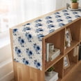 thumbnail image 6 of Table Runners 90 Inches Long Dress Scarves, Navy Blue Spring Floral Farmhouse Coffee/Dining/Kitchen Table Runner for Living Room, Farmhouse Flowers Modern Art 13x90 Inch, 6 of 9