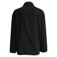 thumbnail image 6 of kaprioy Button Down Shirts for Women Dress Shirts Long Sleeve Wrinkle-Free Blouse Casual Solid Office Work Tunic Top Black, XL, 6 of 6