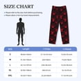 thumbnail image 4 of Kdxio Red Skulls 2 Print Men's Sleep Pajama Pant Lounge Pants with Pockets-X-Large, 4 of 6