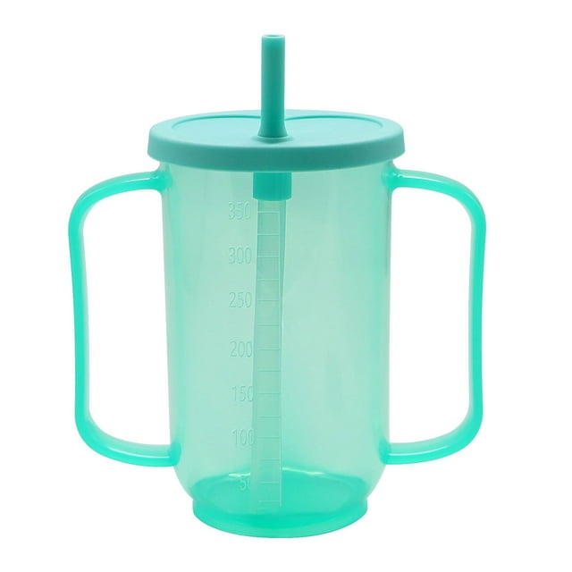 Injueey Tazas antiderrames, ayudas para beber para discapacitados y ancianos, taza de alimentación líquida para pacientes postrados en cama Barra de herramientas