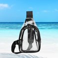 thumbnail image 1 of Bolso Transparente Yinane Mochila Impermeable con Bolsillo para Correr Negro, 1 of 8