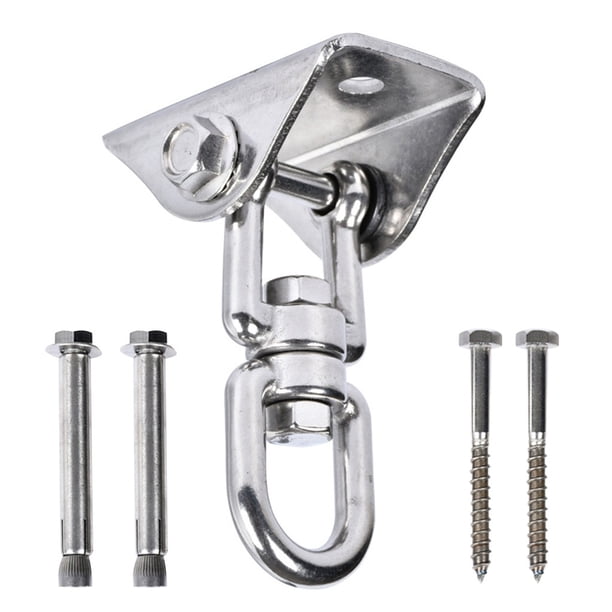 Ganchos giratorios de acero inoxidable para sillas colgantes - Kit para colgar sillas