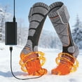 thumbnail image 3 of Rechargeable Heated Socks for Men Women,Washable,Battery Heated Socks 3 Heating Levels for Camping,Hiking,Hunting,Skiing,Walking,Fishing,Winter Sports Outdoors Foot Leg Warmers, 3 of 6