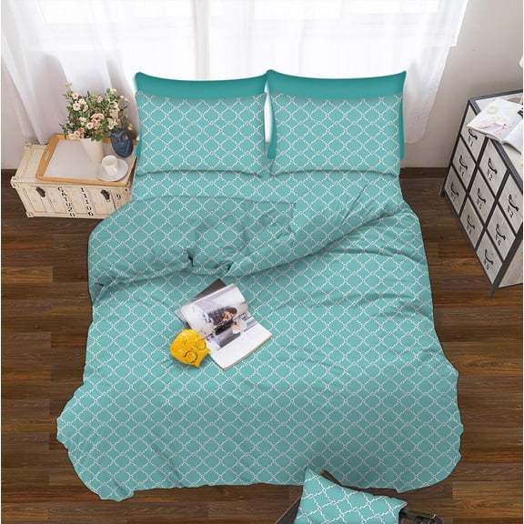 Elegant Comfort Wrinkle Free Sheet Set 1500 Series , Queen Turqouise Blue