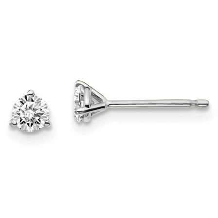14K White Gold Earring Stud Women'S Diamond Lab Grown Gsi