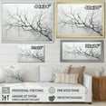 thumbnail image 4 of Designart "Monochrome Birch Serenity III" Tree Birch Floater Framed Canvas Art Print, 4 of 5