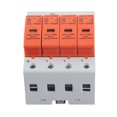 thumbnail image 4 of 4P Surge Protective Device, AC 420V RMU1-C60 PC Shell House Arrester Protector Visible Window Detachable With Indicators For Home Appliances Imax:20kA,Imax:40kA,Imax:60kA, 4 of 8