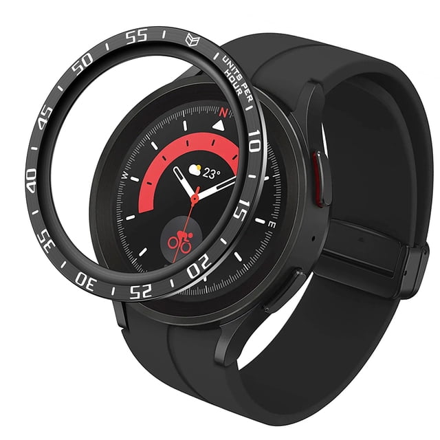 Anillo de inserción de bisel de metal con protección de escala para Samsung Galaxy Watch5 Pro 45mm