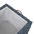 thumbnail image 4 of happimess Jacob 31.5" Hand-Woven Wicker Storage Trunk, Blue, HPM9003G, 4 of 12