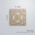 thumbnail image 2 of Ekena Millwork 11 3/8"W x 11 3/8"H x 3/8"T Small Baytown Decorative Fretwork Wood Wall Panels, Alder, 2 of 6