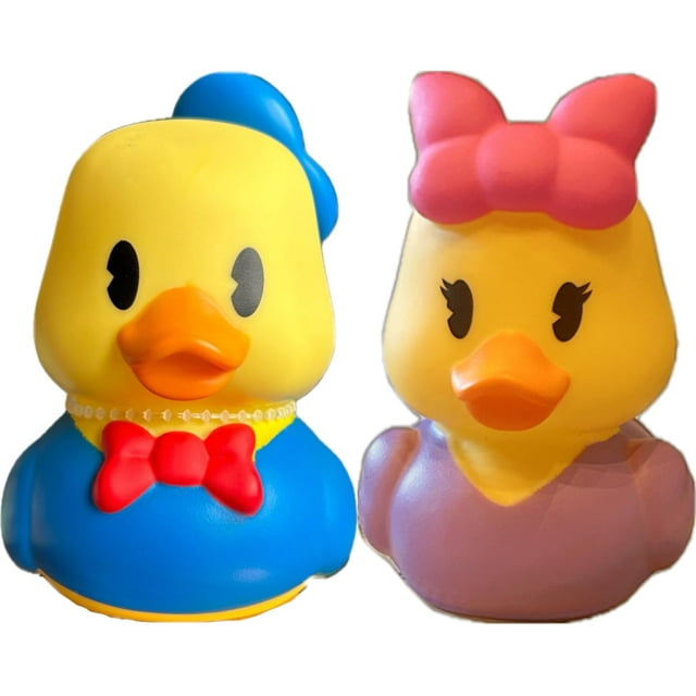 Juguetes de baño Rubber Duck Just Play Donald The Duck y Daisy 3