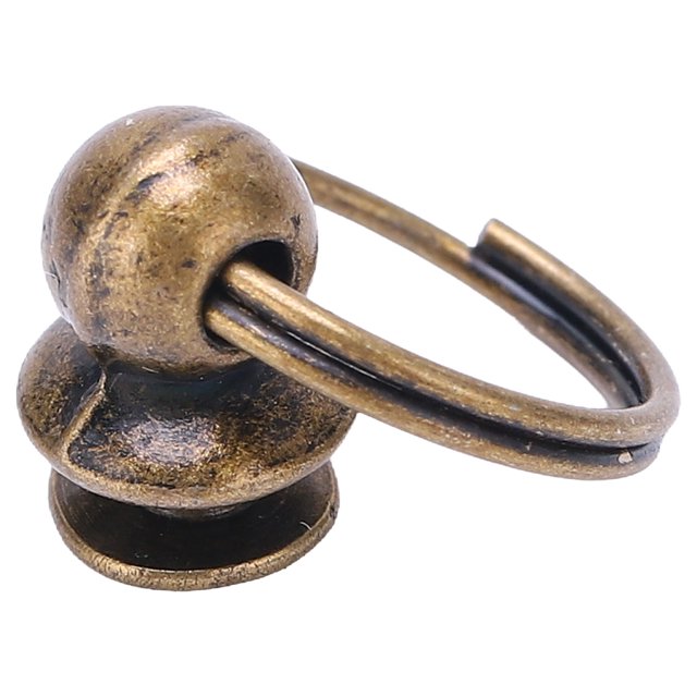 Remache Artesanal de Cuero con Anillo Kit de Tornillos con Botón de Rosca de Cabeza Redonda 100 Juegos de Remaches de Cabeza Redonda de 01 Pulgadas Superficie Brillante de ANGGREK Otros