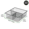 mDesign Metal Kitchen Food Storage Container Lid Holder,