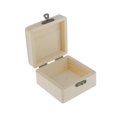 thumbnail image 5 of Unfinished Unpainted Plain Wooden Square Jewellery Box Keepsake Gift, 5 of 5