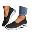 thumbnail image 3 of CAIXAI Walking Shoes for Women Orthopedic Dress Shoes for Women Lightweight Knit Upper Embroidery White Sneakers for Women Walking Anti-Skid Adjustable Upper Mary Jane Flats Hands-Free Barefoot Shoe, 3 of 8