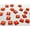 Red, variant on U8MO 200 Flatback Acrylic Square Sewing Rhinestone Gem Button 8X8mm Sew on beads-Royal Blue