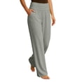 thumbnail image 2 of PBFRDSJ Modal Wide Leg Pants for Women Elastic High Waisted Palazzo Pants Boho Lightweight Trousers with Pockets Sizes XS-2XL, 2 of 9