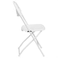 thumbnail image 3 of Kingfisher Lane Contemporary Assembled Fan Back Folding Chair in White, 3 of 4