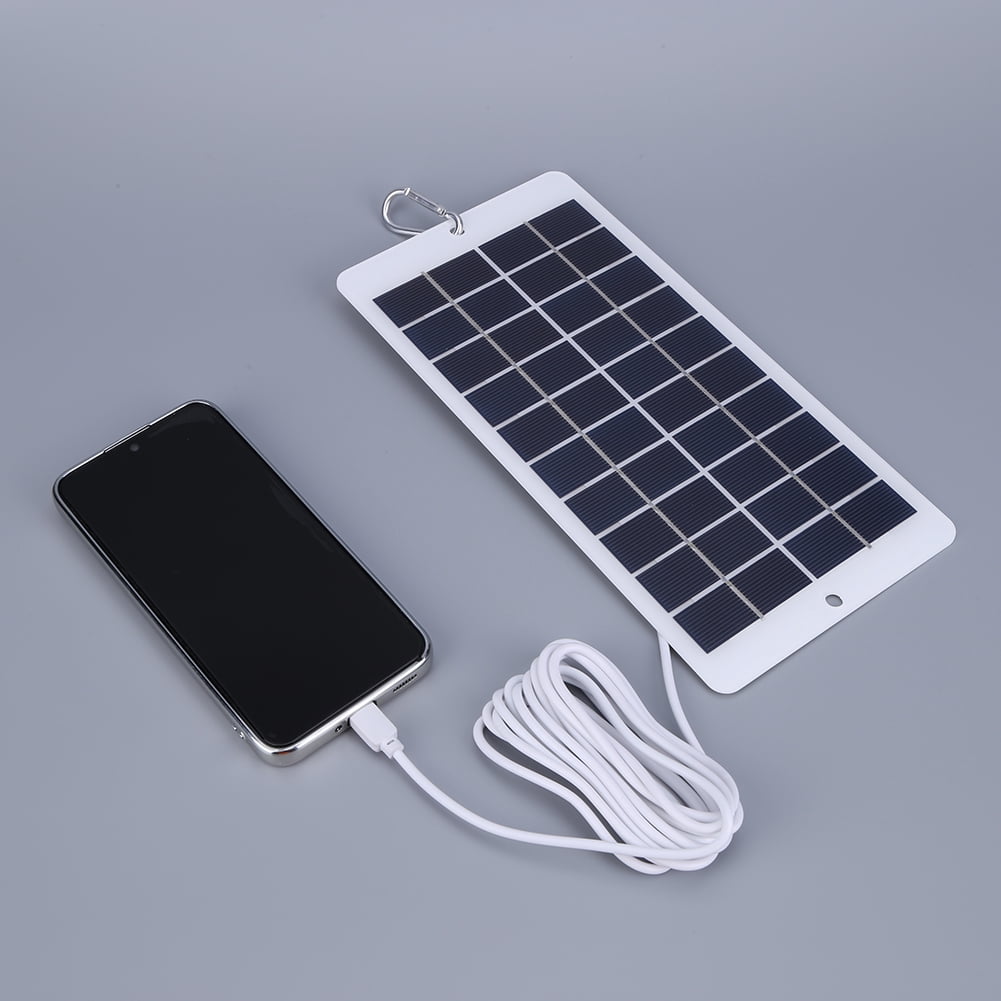BLEEUS 20W 5V Solar Panel Charger Type-c Battery Charger Solar Panel With 3-Meter Cable Electronic spare parts (A)