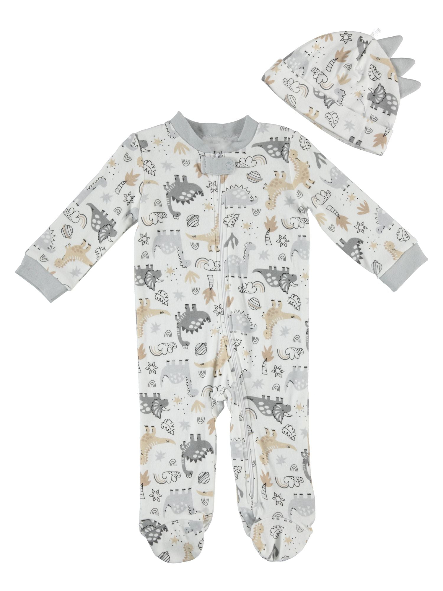 Baby grow Sleepsuit Vest Bib Scratch Mittens Cradle Cap 5 Piece Set Boy Girl 