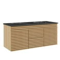 thumbnail image 2 of Modway Render 48" Wall-Mount Bathroom Vanity in Oak Black, 2 of 10