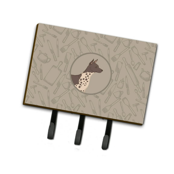 American Hairless Terrier In the Kitchen Leash or Key Holder