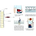 thumbnail image 4 of ISOP Rope Ladder Fire Escape Use | Emergency Exit Ladder 8/13/16/25/32 ft | Retractable Safety Rope Ladders with Carabiners – Lightweight & Compact | Multi Function | Reusable, 4 of 6
