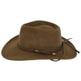thumbnail image 2 of Outback Trading Co Men's Broken Hill Crushable Felt Hat Brown Medium, 2 of 4