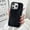 Black, variant on ELEHOLD Case for iPhone 16 Pro,Slim Fit Shockproof PU Leather Magnetic Case with Camera Kickstand,White