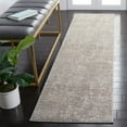 thumbnail image 3 of SAFAVIEH Madison Flowers Vintage Abstract Runner Rug, Grey/Beige, 2'2" x 16', 3 of 8