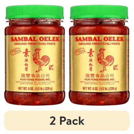 (2 pack) Huy Fong Fresh Chili Paste Sambal 8 Oz