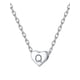 thumbnail image 1 of Collar de plata de ley 925 con inicial de corazón letra Q Silvora♥ joyería para esposa mamá hija con caja de regalo, 1 of 8