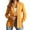 Orange, variant on Womens Blazer Women's Solid Colour Lapel Casual Small Suit Jacket Womens Blazer Black