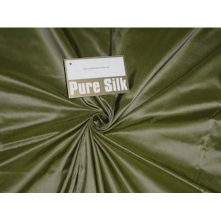 Silk Taffeta fabric~Light Military Green Color~TAF204[1] 54quot; wide