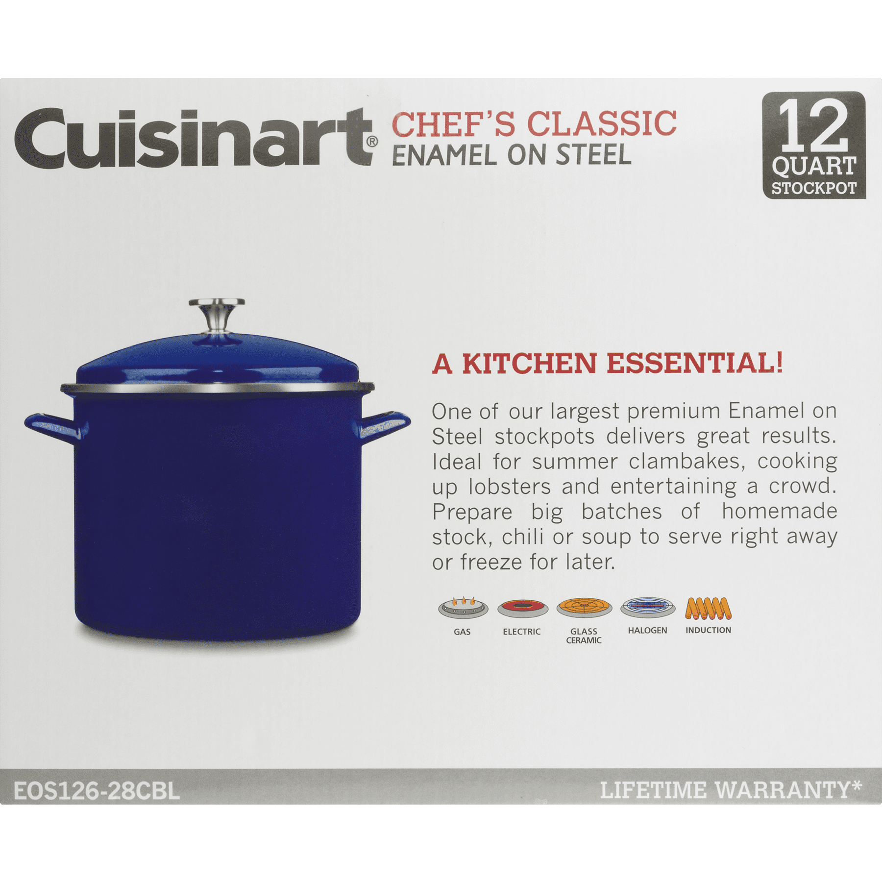 Cuisinart Caskata™ 16 Qt. Enamel on Steel Stockpot with Cover