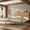 Natural, variant on URTR Queen Size Floating Platform Bed with Headboard and USB Ports, Solid Bamboo Floating Bed Frame with Support Slats, Easy to Assemble, Natural