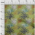 thumbnail image 2 of oneOone Georgette Viscose Light Green Fabric Tropical Leaf With Texture Sewing Material Print Fabric By The Yard 42 Inch Wide, 2 of 4