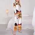 thumbnail image 3 of Hirioo Autumn Gnomes for Women's Pajama Sets 2 Piece Pjs Women's Long-Sleeved Pajama Set Button Down Sleepwear,S-XXL-Small, 3 of 7